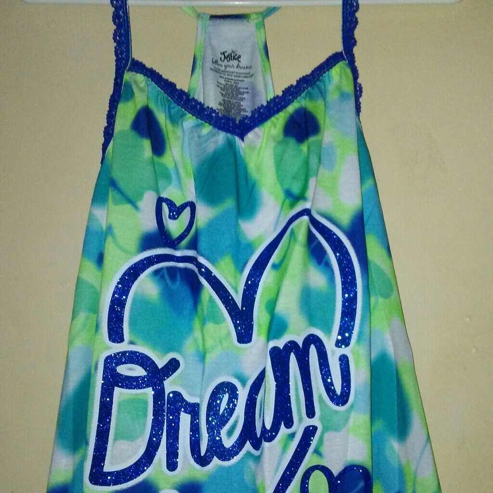 ADORABLE! NWT- JUSTICE 2 PIECE SUMMER PAJAMAS